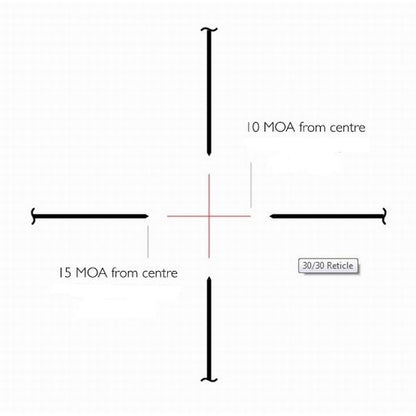 Hawke Vantage IR 2-7x32 (30/30 Centre Cross IR R/G) Optical Sight