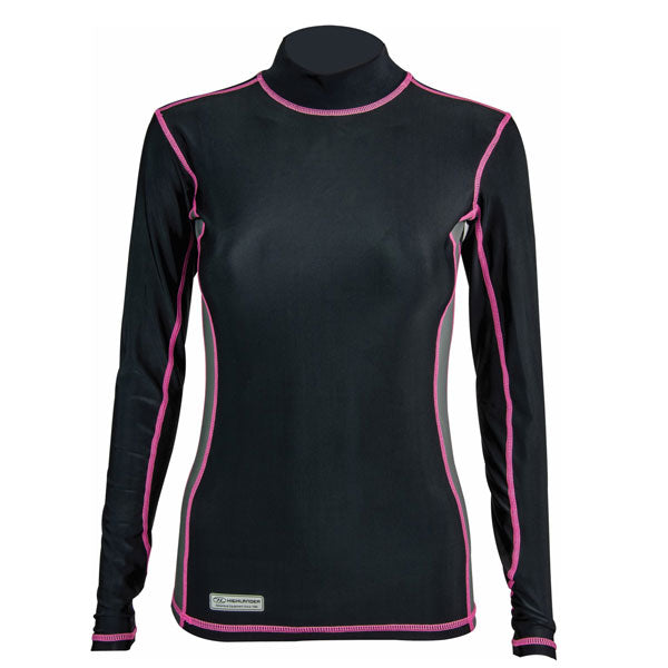 Highlander Pro Comp Womens Long Sleeve Thermal T-Shirt Black/Grey L