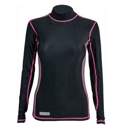 Highlander Pro Comp Womens Long Sleeve Thermal T-Shirt Black/Grey L