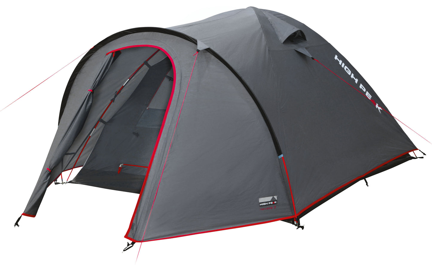 Намет тримісний High Peak Nevada 3 Dark Grey/Red Special Offer