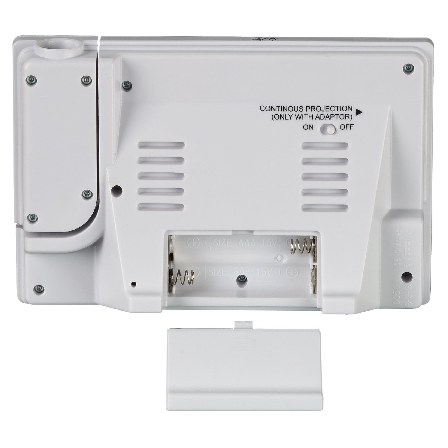 Explore Scientific Slim Projection RC Dual Alarm White (RDP1003GYELC2) Projection Clock