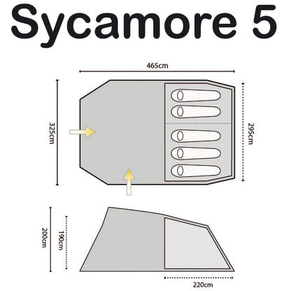 Highlander Sycamore 5 Meadow Tent