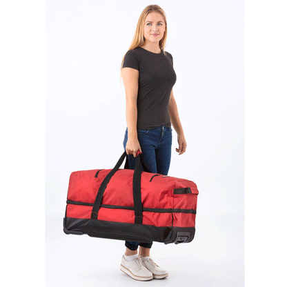 Travel bag on wheels CarryOn Double Daily 108 Red