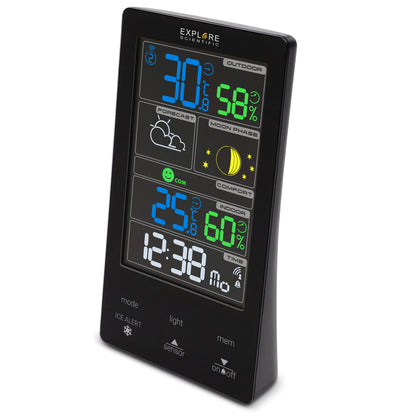 Explore Scientific Classic Color Weather Station (Black) (WSC4009CM3000)