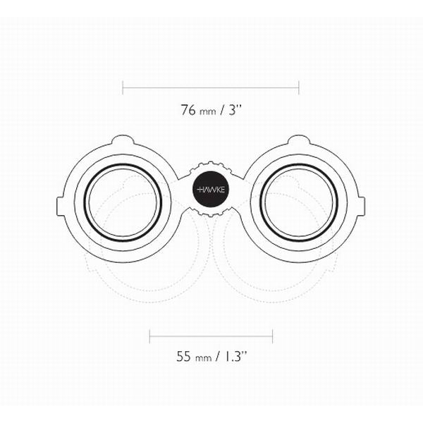 Binoculars Hawke Endurance ED 8x32 Binocular Green (36201)