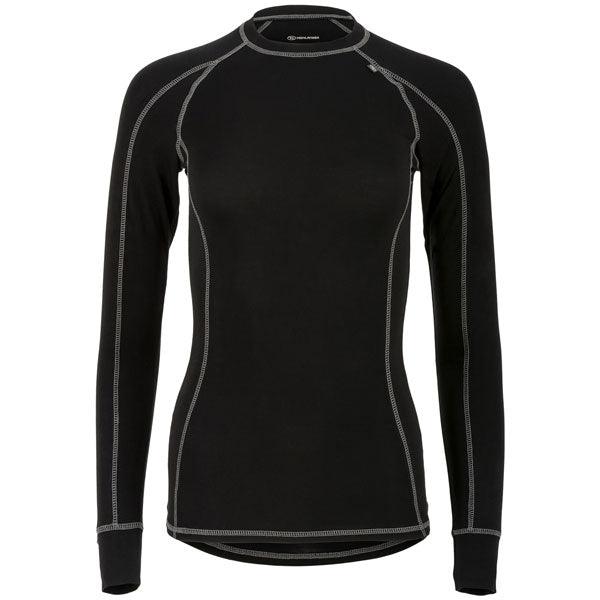 Highlander Bamboo 190 Womens Long Sleeve Thermal T-Shirt Black S