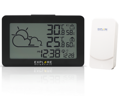Explore Scientific Radio-controlled Weather Station (Black) (WSH4002CM3LC2)