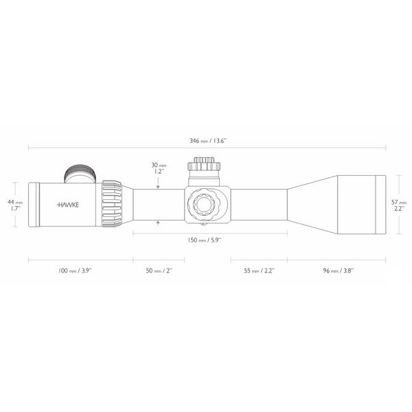 Hawke Airmax 30 3-12x50 SF (AMX IR) optical sight