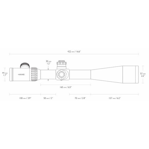 Hawke Airmax 30 8-32x50 SF (AMX IR) optical sight
