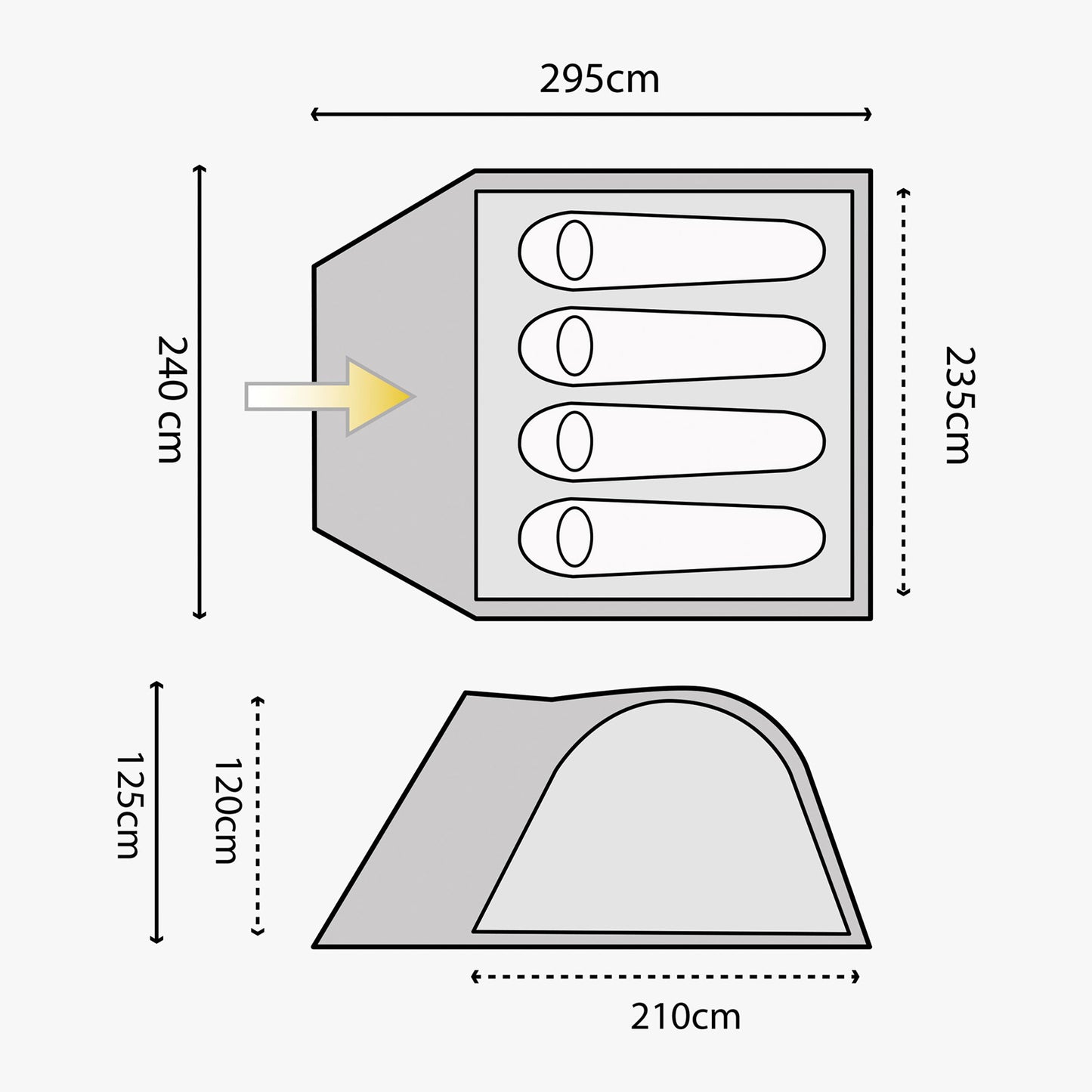Highlander Juniper 4 Deep Blue Tent