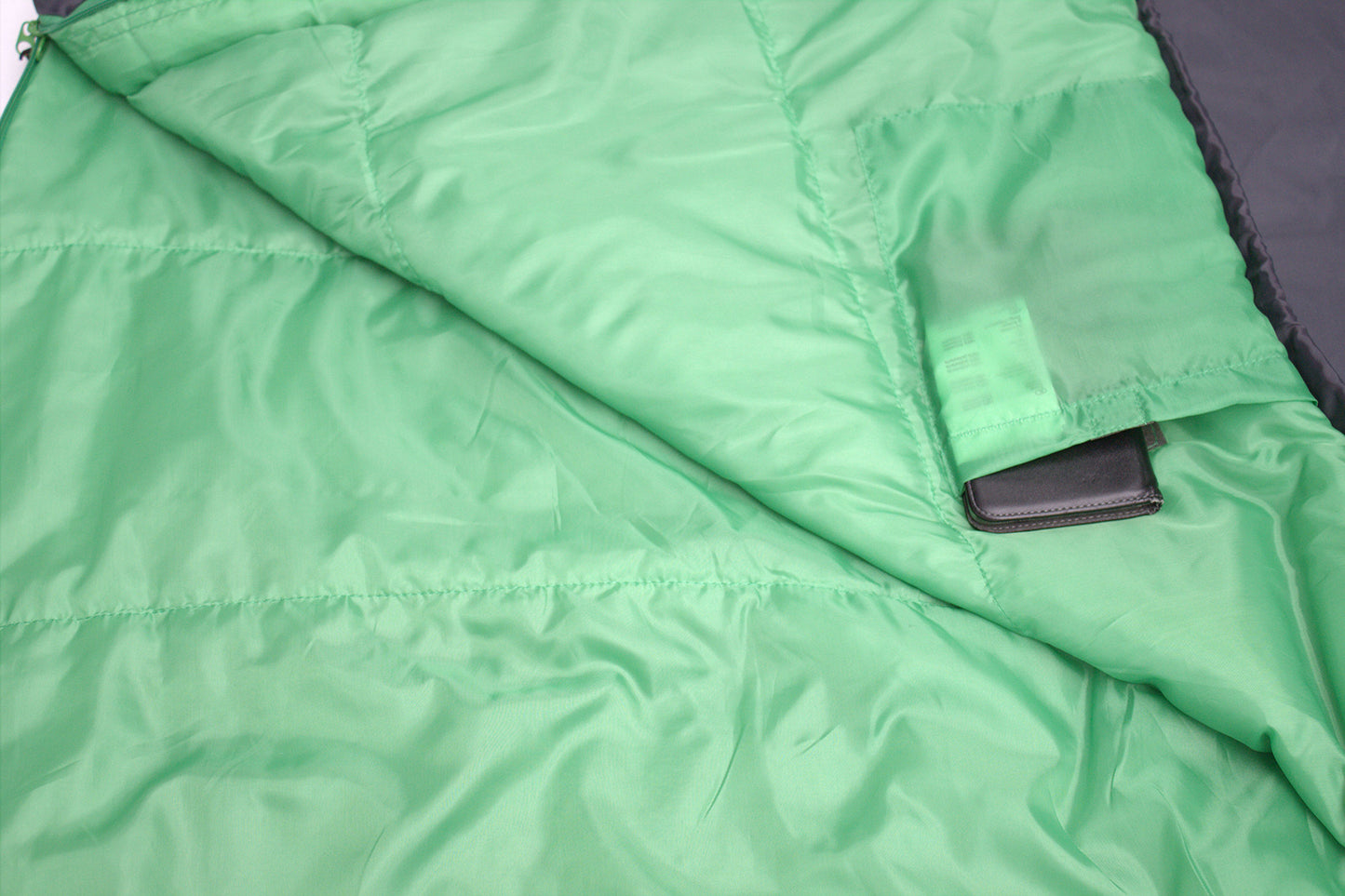 Sleeping bag High Peak Lite Pak 800/+8°C Anthra/Green Left (23272)