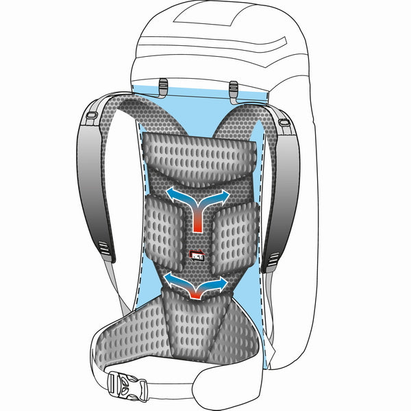 Ferrino Triolet 32+5 Orange Travel Backpack