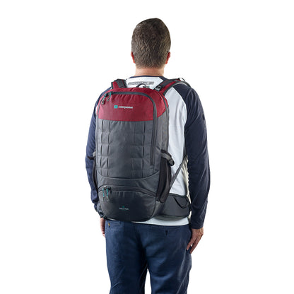 Caribee Triple Peak 34 Merlot Red Travel Backpack