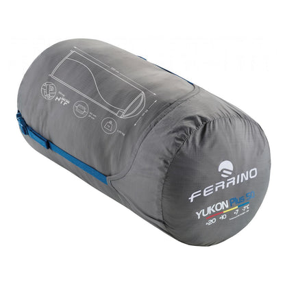 Sleeping bag Ferrino Yukon Plus SQ/+7°C Blue/Grey Right (86358IBBD)