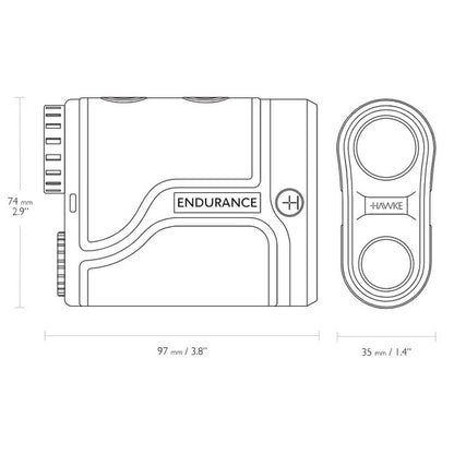 Hawke LRF Endurance 1500 OLED Laser Rangefinder