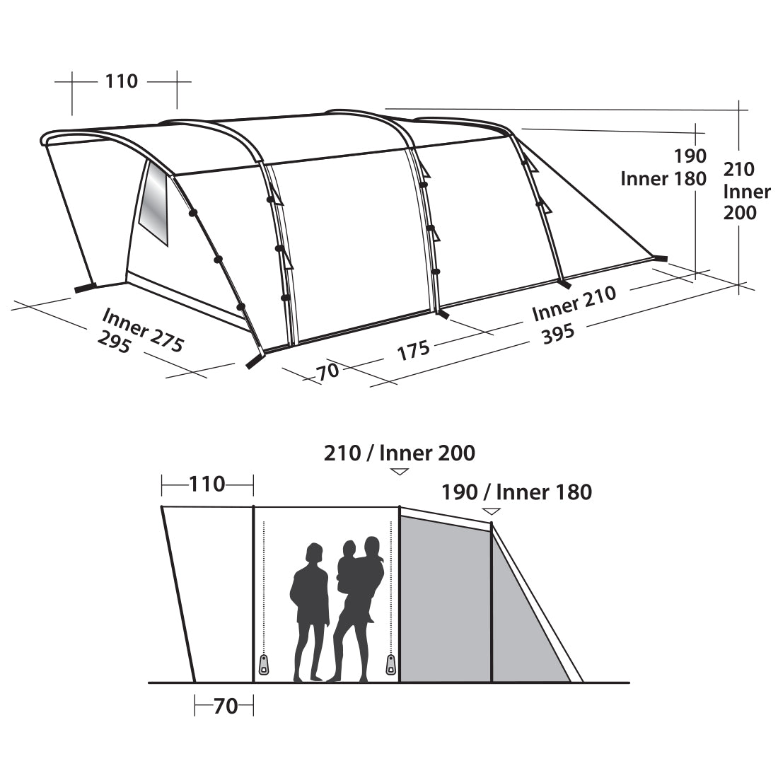 Easy Camp Palmdale 500 Forest Green (120369)