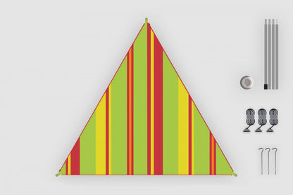 High Peak Bent Caribbean Canvas AO Stripe Lime Punch (50008)