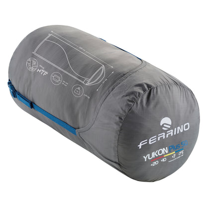 Sleeping bag Ferrino Yukon SQ/+10°C Blue/Grey (Right)