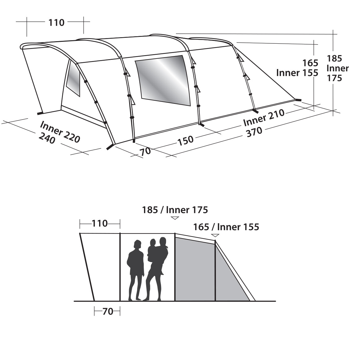 Easy Camp Palmdale 400 Forest Green (120368)