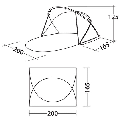 Beach tent Easy Camp Tent Shell (120366)