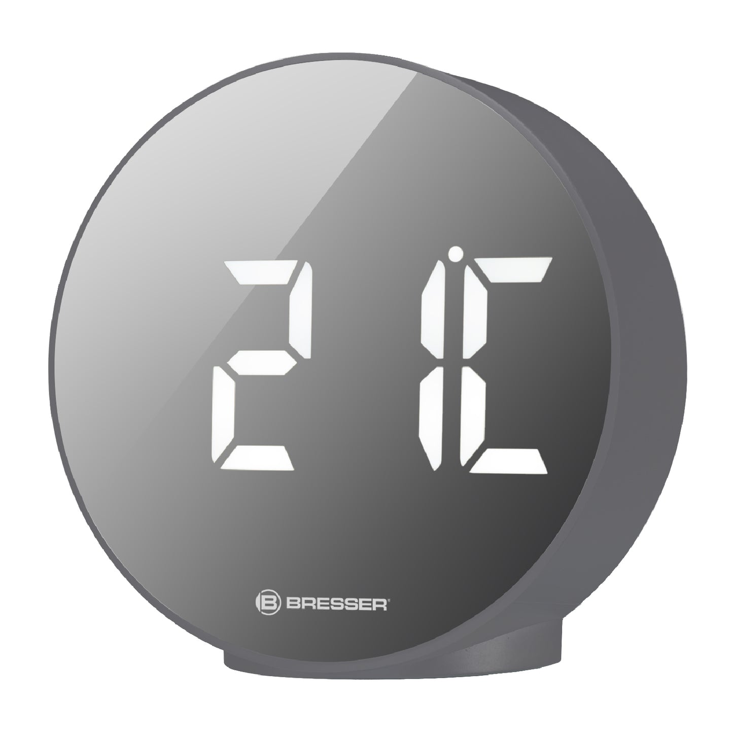 Table clock Bresser MyTime Echo FXR Silver (8010071QT5WHI)