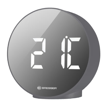Table clock Bresser MyTime Echo FXR Silver (8010071QT5WHI)