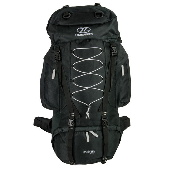 Highlander Rambler 88 Black/Silver Travel Backpack