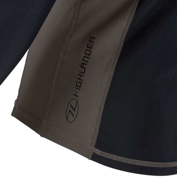 Highlander Pro Comp Mens Long Sleeve Thermal T-Shirt Black/Grey S