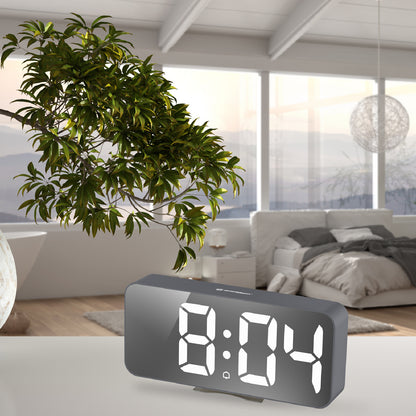 Table clock Bresser MyTime Echo FXL Gray (8010072QT5WHI)