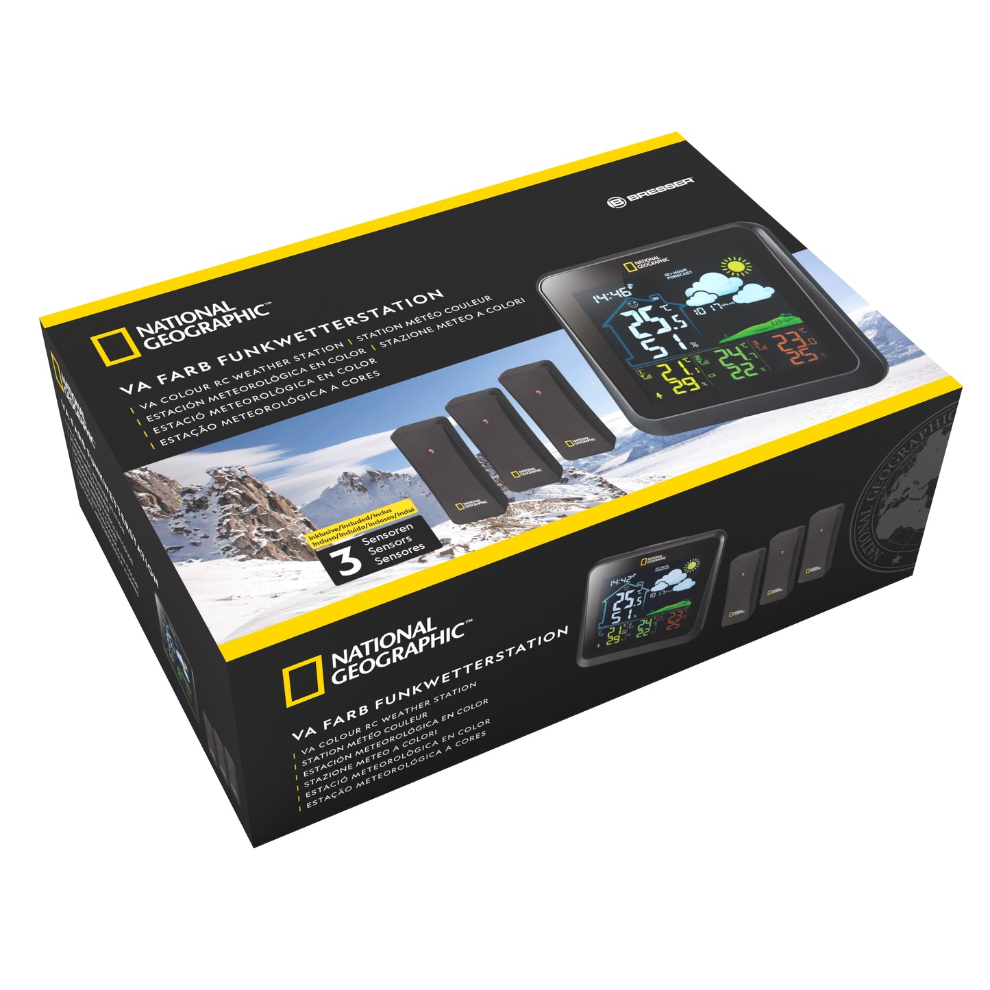 National Geographic VA Color LCD 3 Sensors Weather Station (9070710)