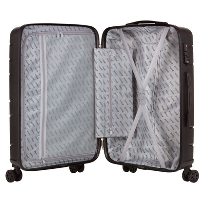 TravelZ Big Bars Suitcase (L) Black