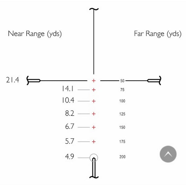 Hawke Vantage IR 4-12x50 Optical Sight (Rimfire .22 LR Subsonic R/G)