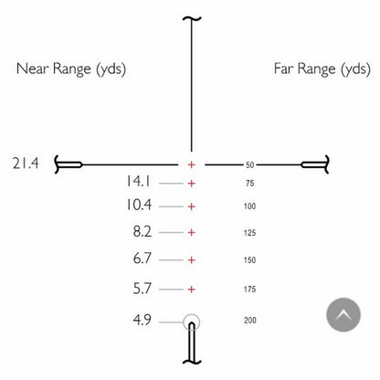 Hawke Vantage IR 4-12x50 Optical Sight (Rimfire .22 LR Subsonic R/G)
