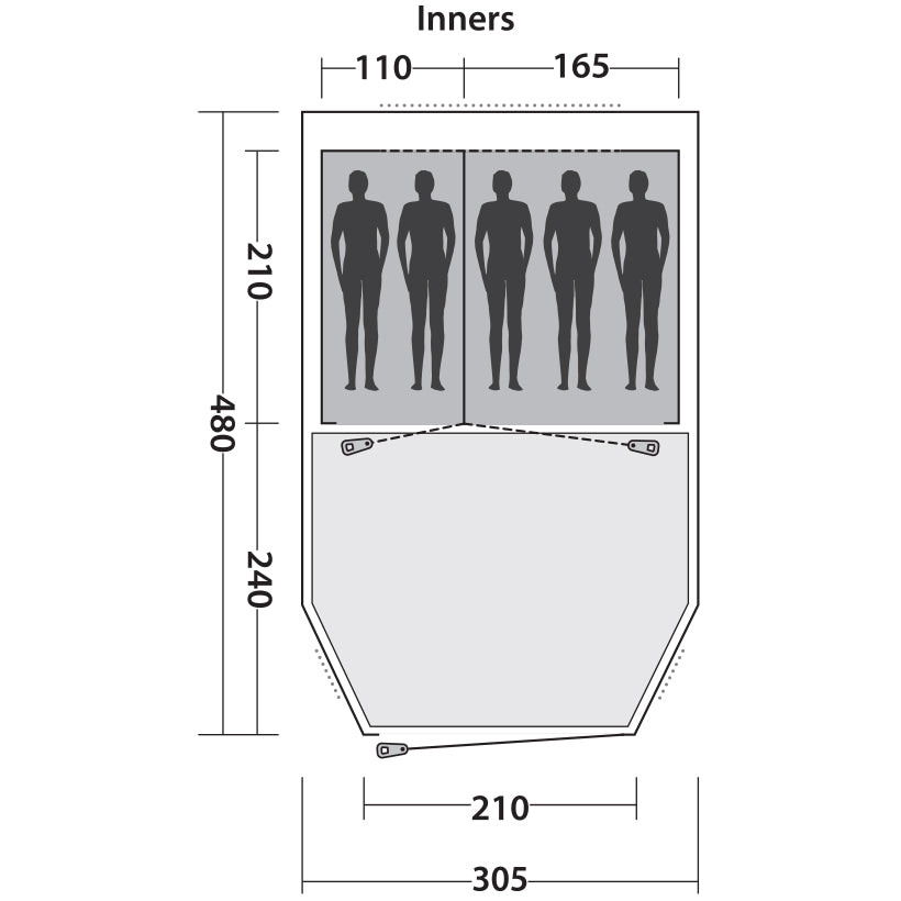 Easy Camp Tent Huntsville 500 (120340)