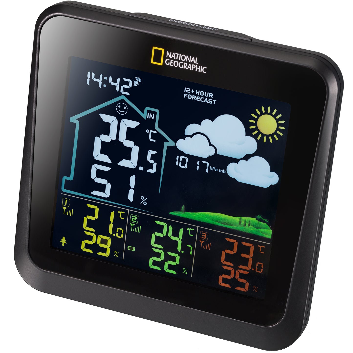 National Geographic VA Color LCD 3 Sensors Weather Station (9070710)