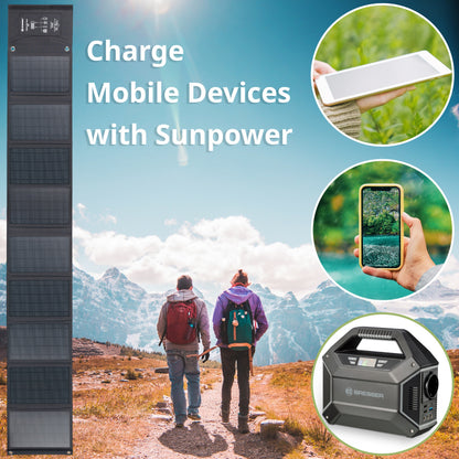 Portable charging device Sonya panel Bresser Mobile Solar Charger 60 Watt USB DC (3810050)