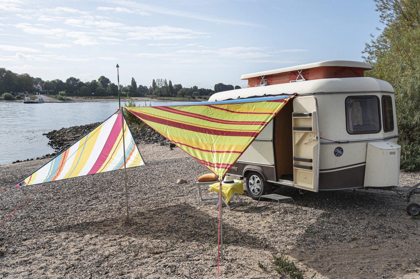 High Peak Bent Caribbean Canvas AO Stripe Lime Punch (50008)