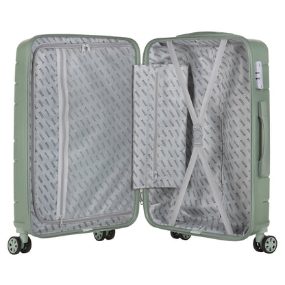 Suitcase TravelZ Big Bars (M) Olive Green