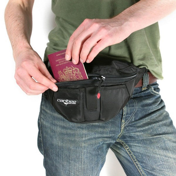 Caribee Moonlite BLACK Waist Bag (1202)