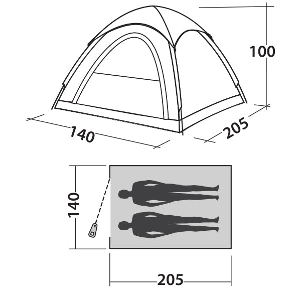 Easy Camp Comet 200 Burgundy Red (120338)