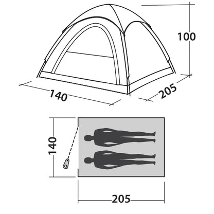 Easy Camp Comet 200 Burgundy Red (120338)