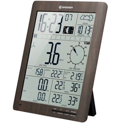 Bresser ClimaTemp XXL Weather Center with Display in Wooden Design Brown (7002420) Refurbished