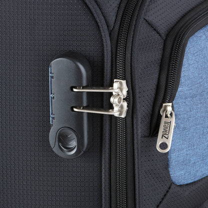 TravelZ Triple Pocket Suitcase (L) Black