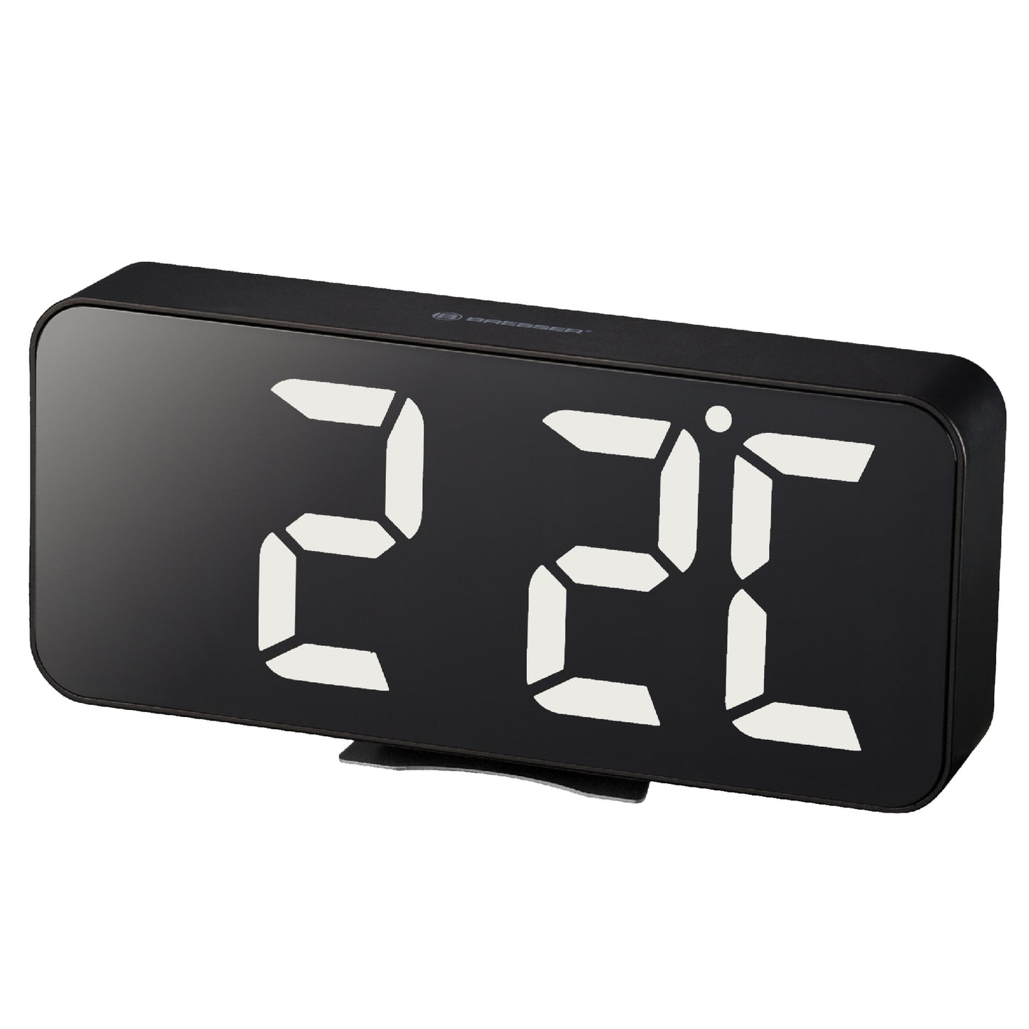 Table clock Bresser MyTime Echo FXL Black (8010072CM3WHI)