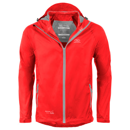 Men's windbreaker Highlander Stow &amp; Go Pack Away Rain Jacket 6000 mm Red M (JAC077-RD-M)