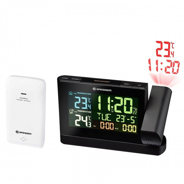 Projection Clock Bresser Colour TP Black