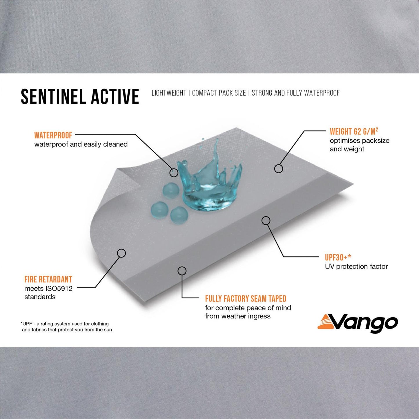 Vango Hogan Hub Cloud Grey Tent