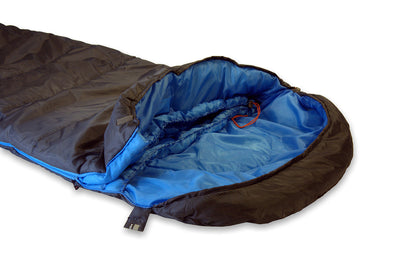 Sleeping bag High Peak TR 300/0°C Anthra/Blue Left (23065)