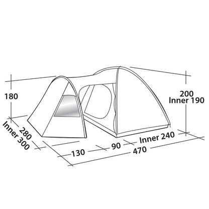 Tent Easy Camp Eclipse 500 Gold Red (120349)