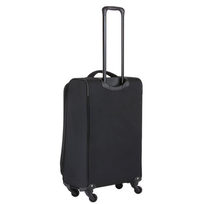 TravelZ Triple Pocket Suitcase (M) Black
